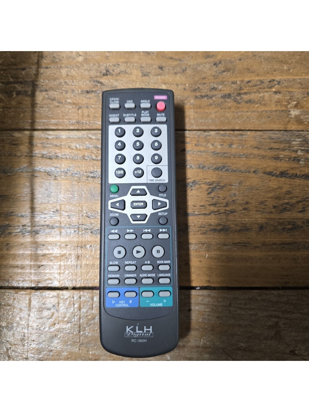 OEM GENUINE - KLH DIGITAL RC-360H - DVD PLAYER REMOTE Control - TESTED - DD-2961